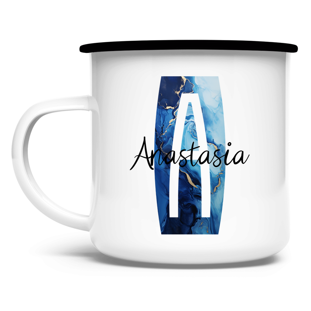 Personalisiere jetzt deine Emaille Tasse - Elegant und individuell!