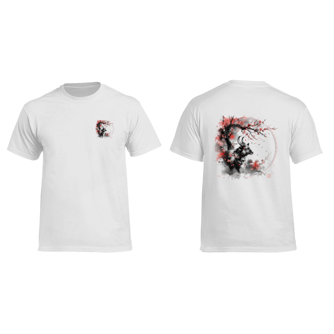 Heavy Cotton Shirt mit chinesischem Tierkreiszeichen – Klassisch & kraftvoll