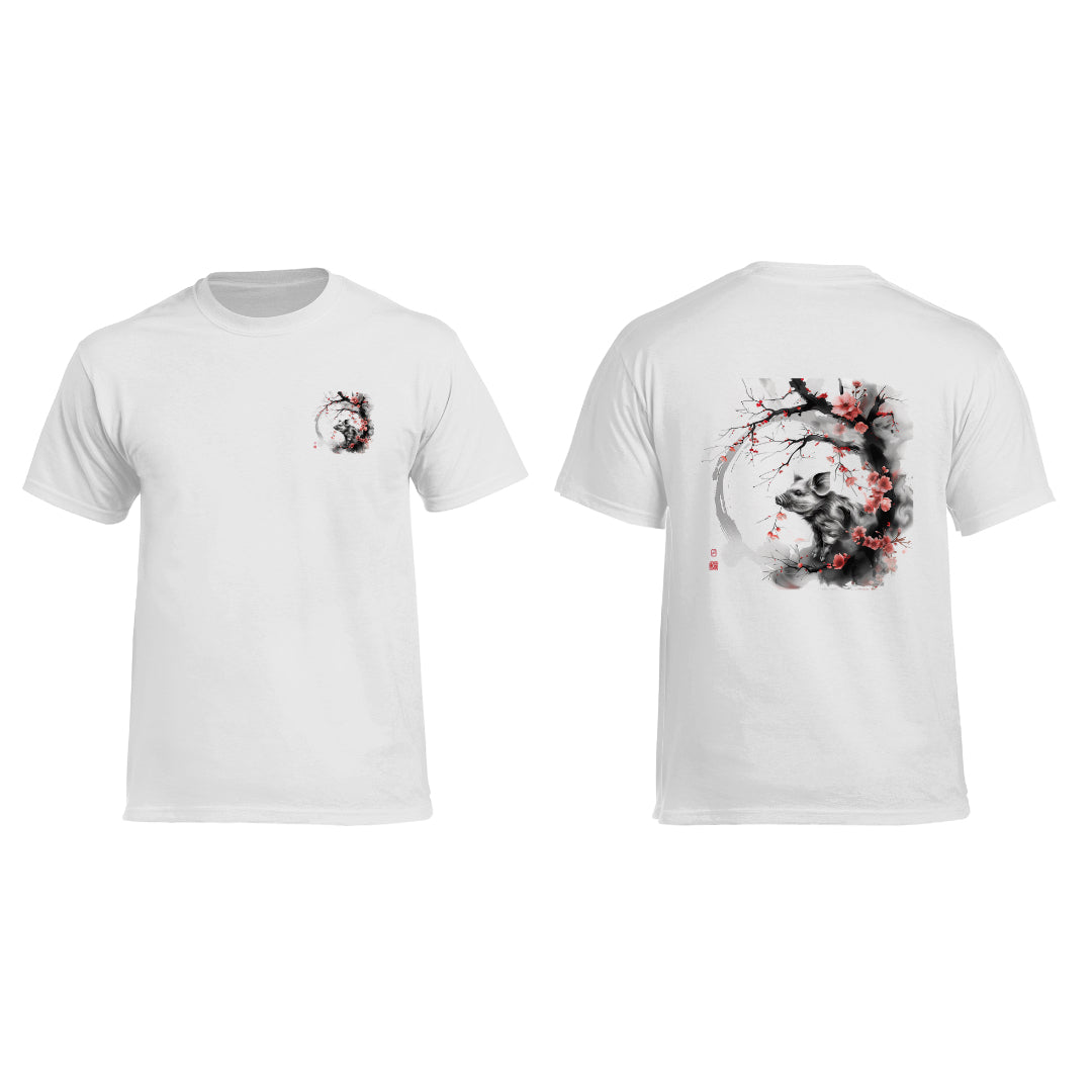 Heavy Cotton Shirt mit chinesischem Tierkreiszeichen – Klassisch & kraftvoll