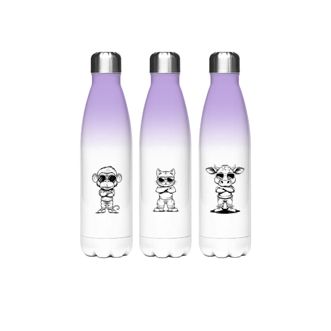 Edelstahl-Thermoflasche – Lila | 500 ml für heiße & kalte Getränke