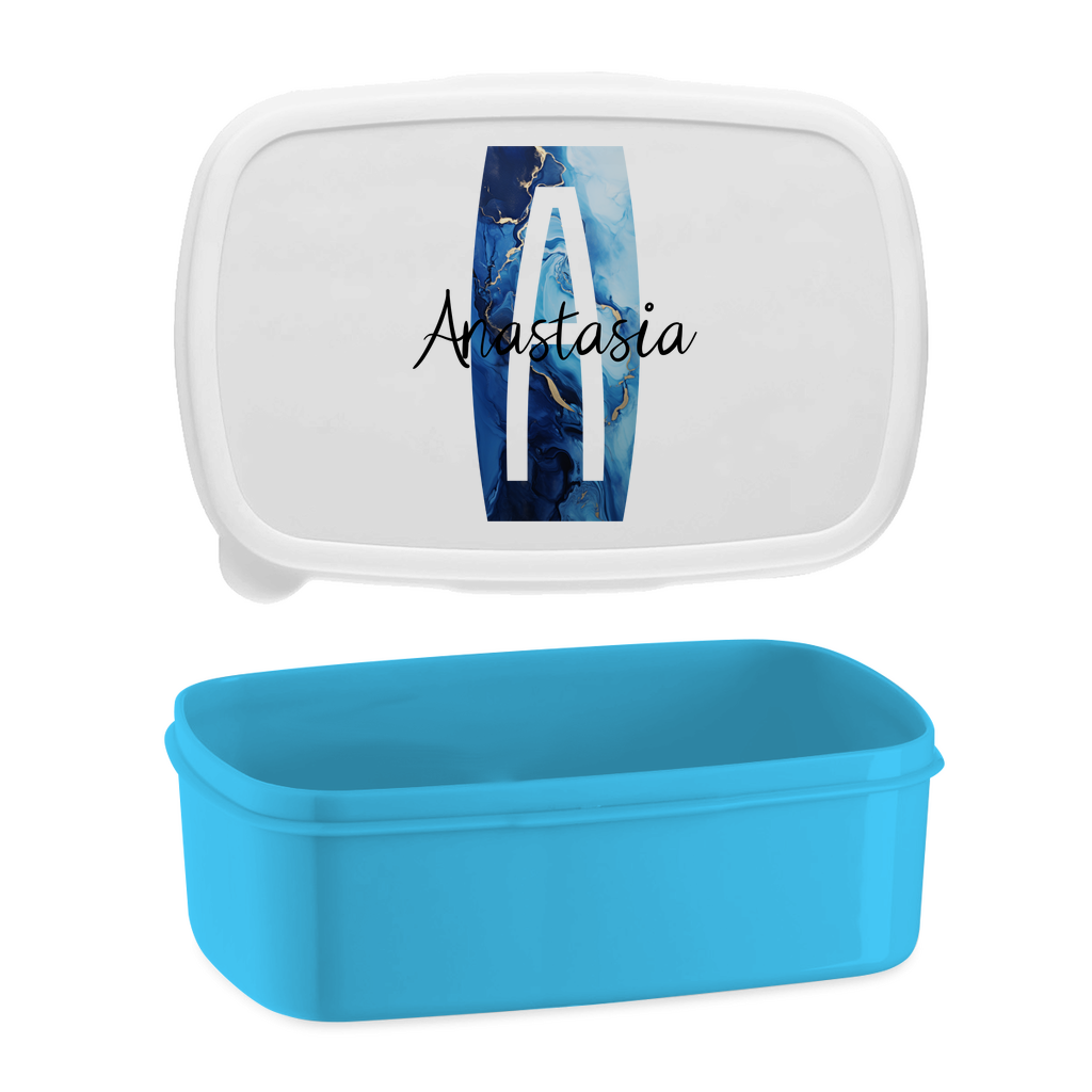 Personalisiere jetzt deine blaue Lunchbox - Dein individueller Design!