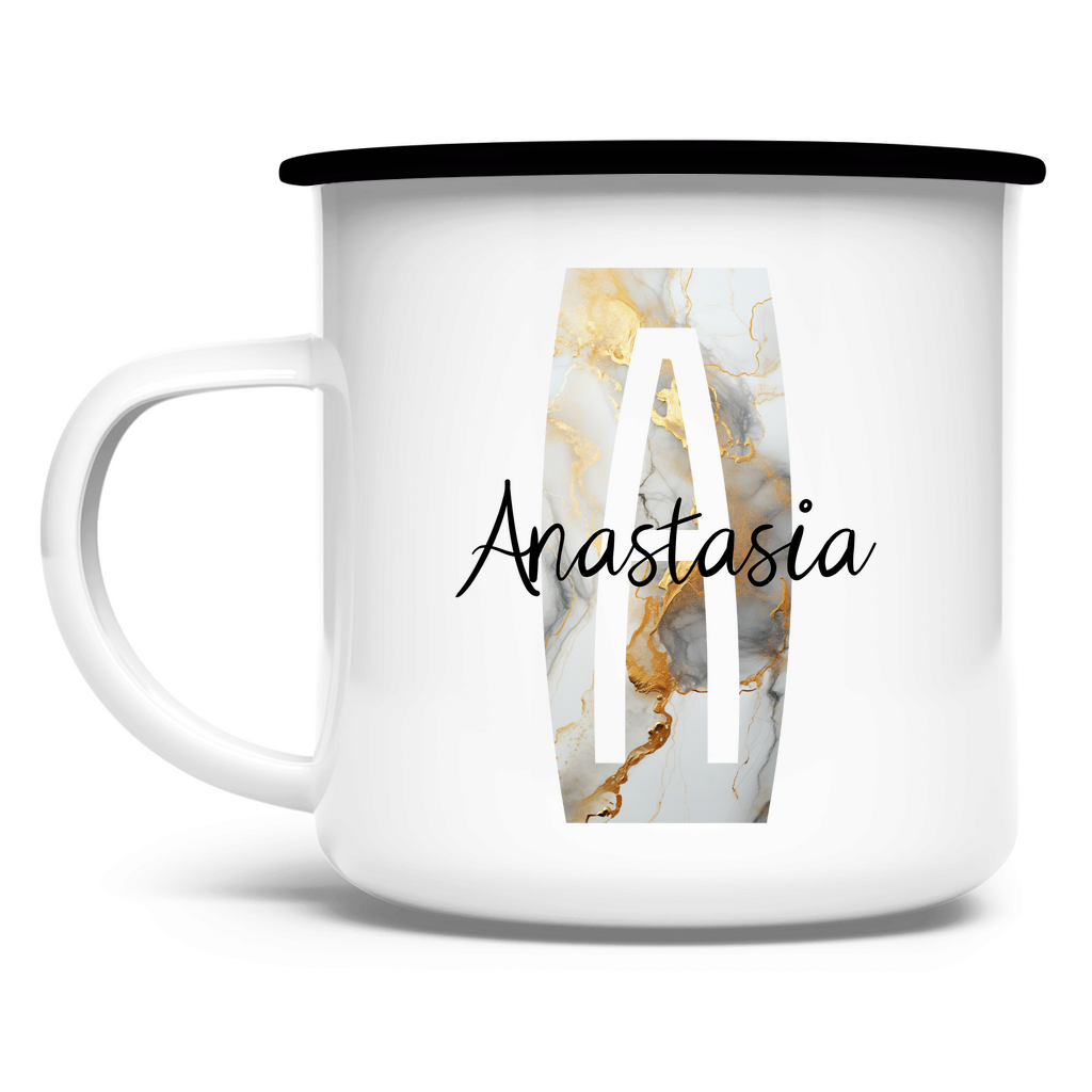 Personalisiere jetzt deine Emaille Tasse - Elegant und individuell!