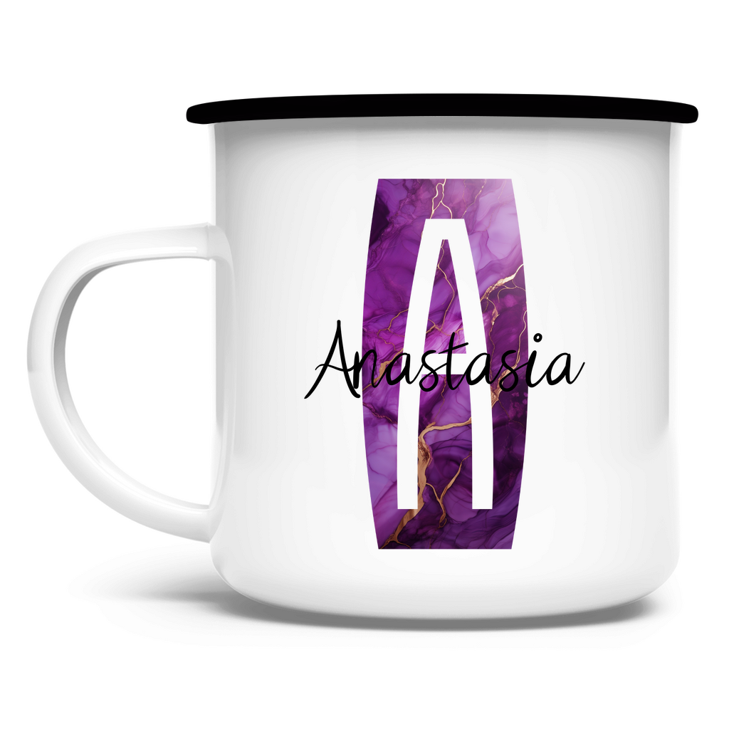Personalisiere jetzt deine Emaille Tasse - Elegant und individuell!