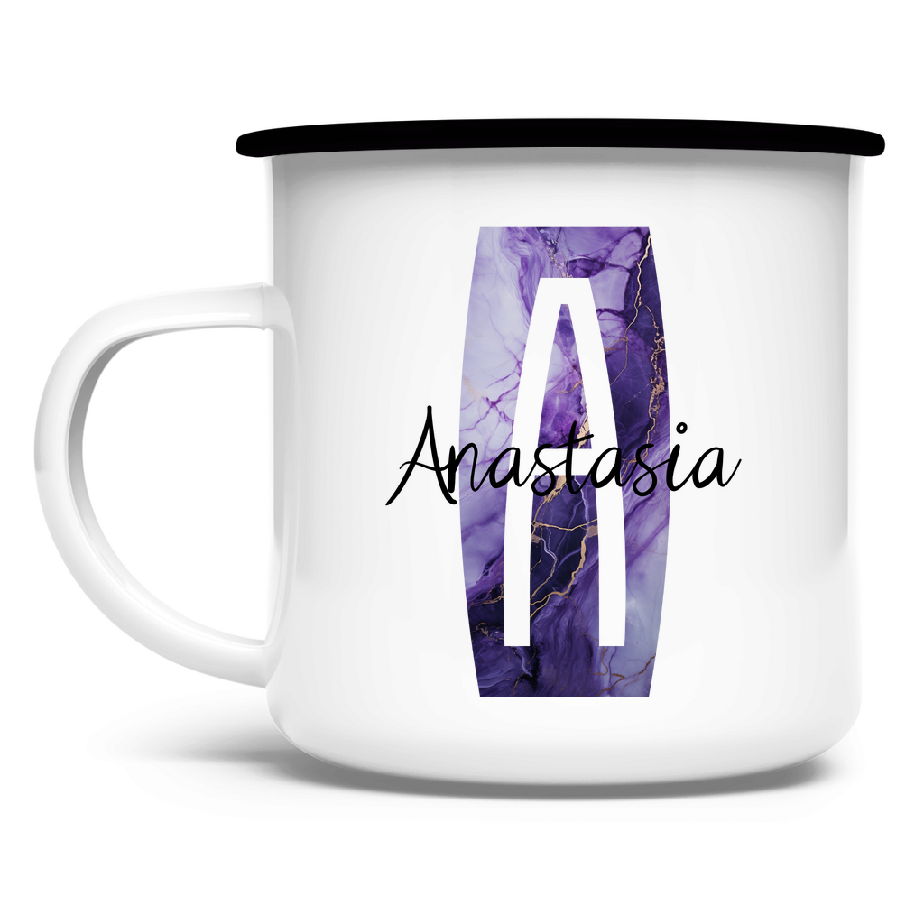 Personalisiere jetzt deine Emaille Tasse - Elegant und individuell!