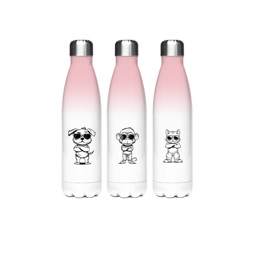 Edelstahl-Thermoflasche  – Pink | 500 ml isoliert