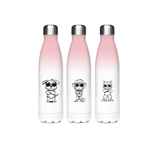 Edelstahl-Thermoflasche  – Pink | 500 ml isoliert
