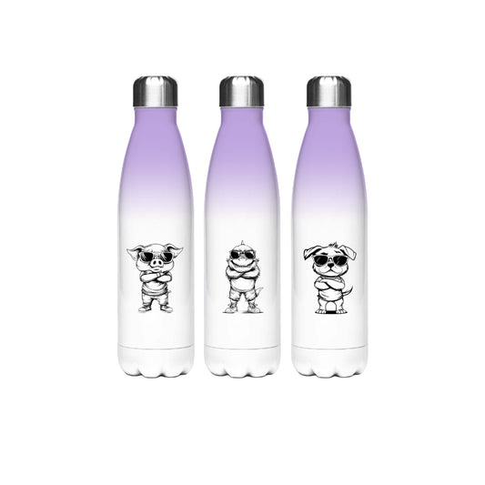 Edelstahl-Thermoflasche – Lila | 500 ml für heiße & kalte Getränke