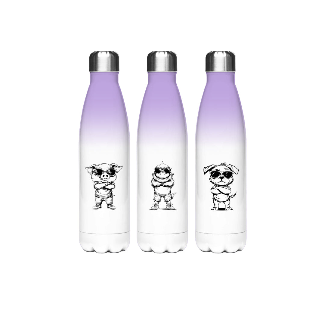 Edelstahl-Thermoflasche – Lila | 500 ml für heiße & kalte Getränke