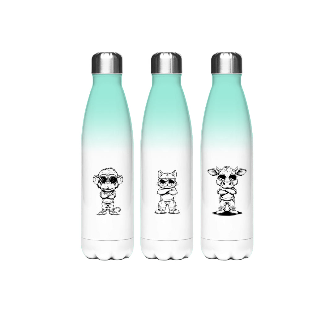 Edelstahl-Thermoflasche – Aqua | 500 ml doppelwandig